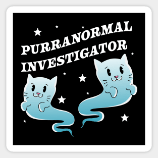 Purranormal Investigator Paranormal Investigator Ghost Cat Sticker